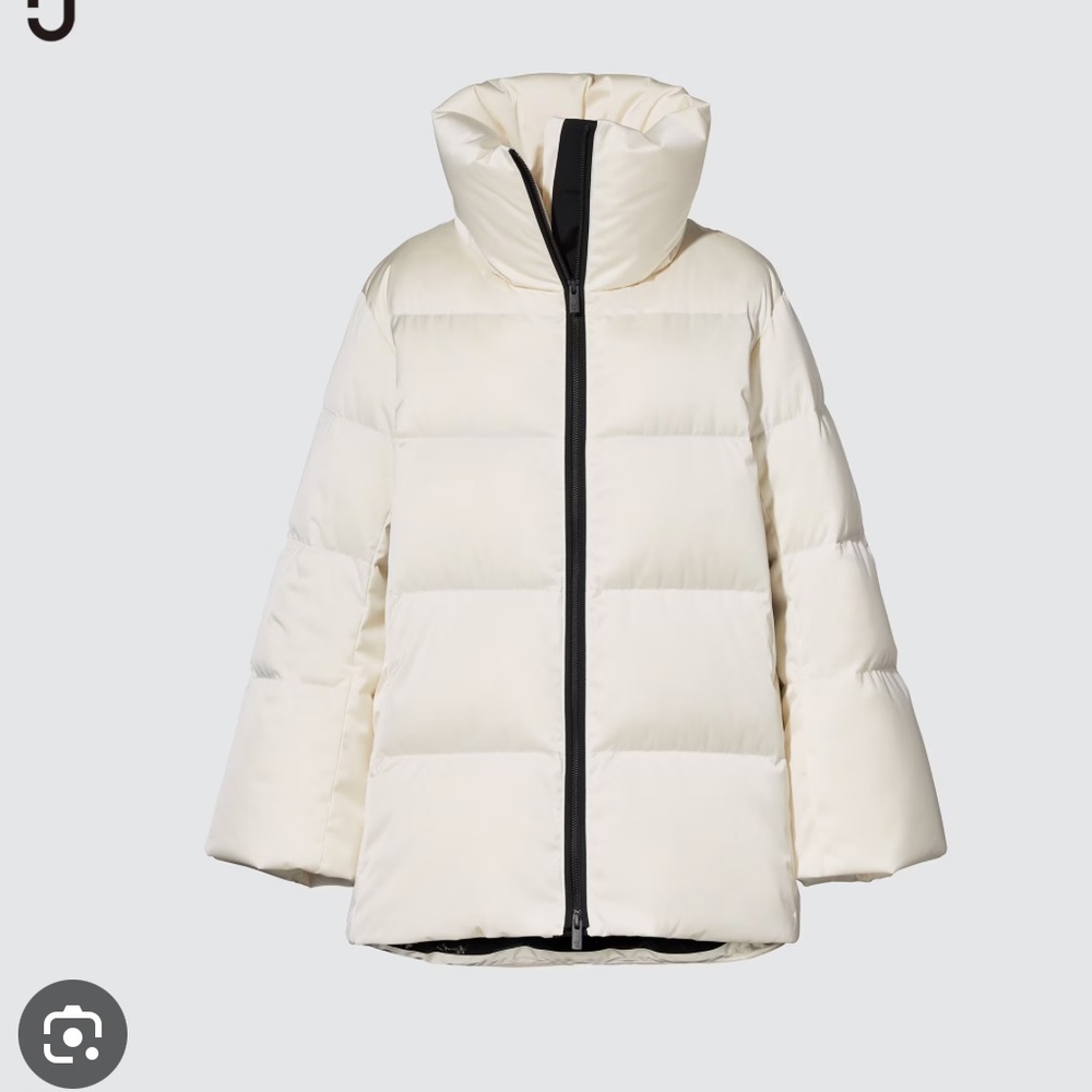 Uniqlo +J Jil Sander Collaboration Down Volume Jacket Size M White